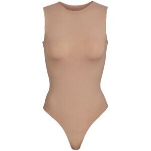 SKIMS | Essential Crew Neck Sleeveless Bodysuit in Beige
